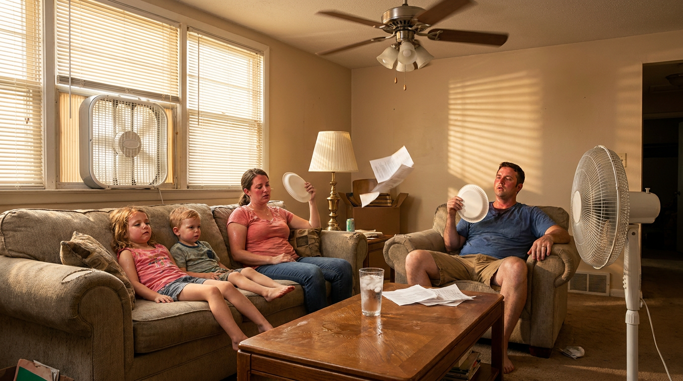 A hot, uncomfortable home